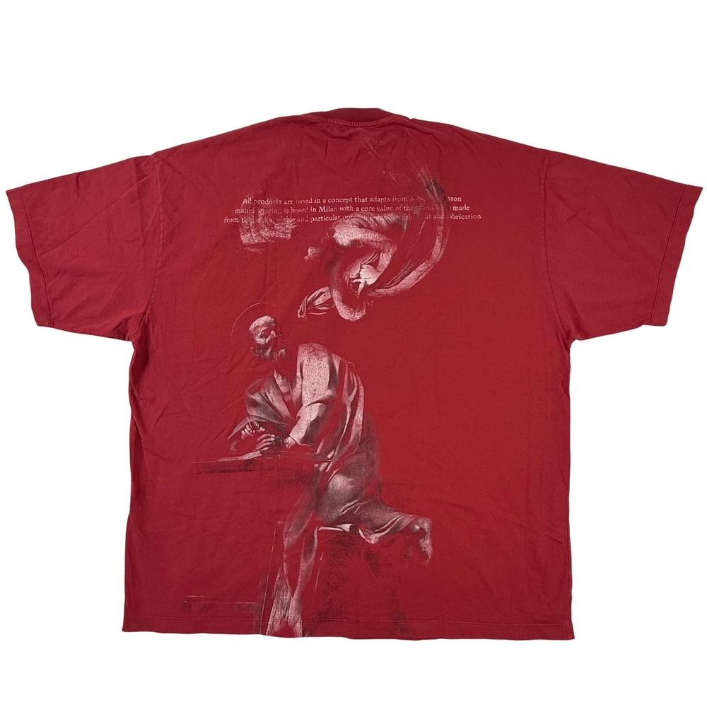 Off-White Caravaggio Graphic T-Shirt Red Oversized Virgil Abloh Mens XL